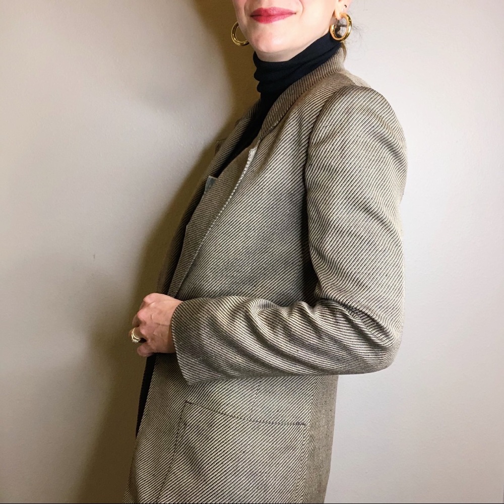 Vintage 90s Christian Dior woven silk blend blazer - Picture 16 of 16